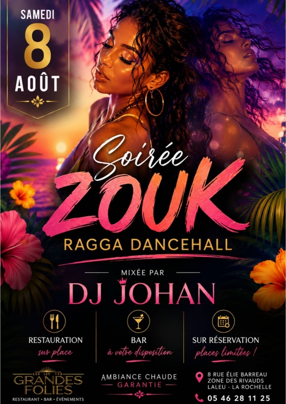 Évènements - Les Grandes Folies - Restaurant - Evenements La Rochelle - bien manger LA ROCHELLE